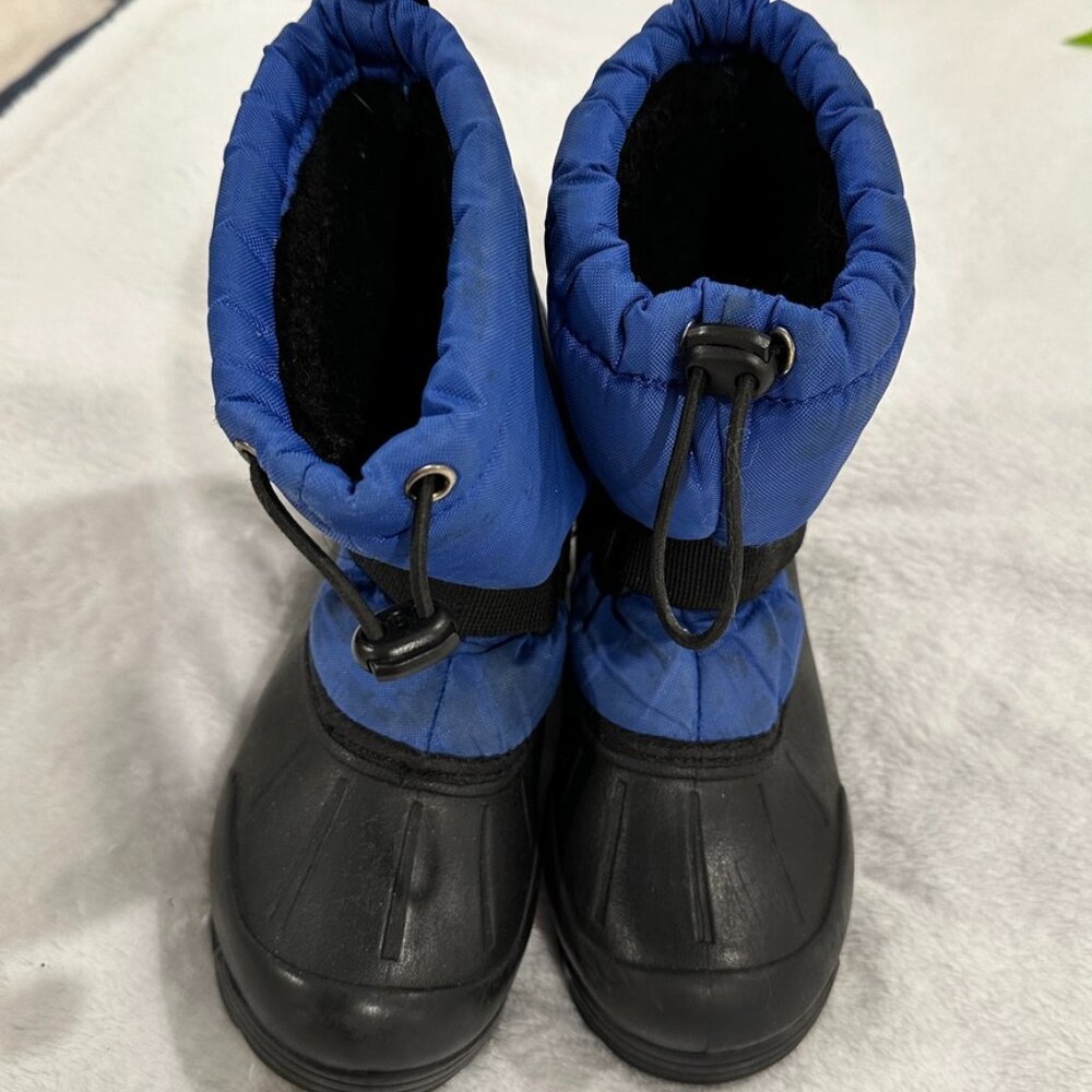 Cozy Blue and Black Snow Boots
